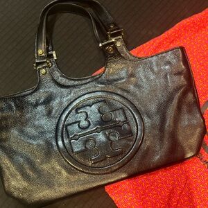 Black all leather Tory Birch handbag with dust cover